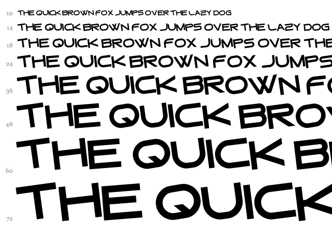Gtek font waterfall